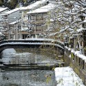 弁天橋からの雪景色